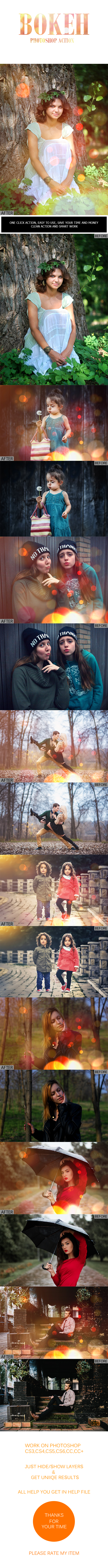 Bokeh Photoshop Action - Photo Effects Actions