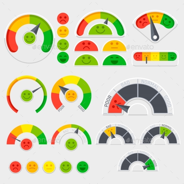 Customer Satisfaction Vector Indicator - Miscellaneous Vectors