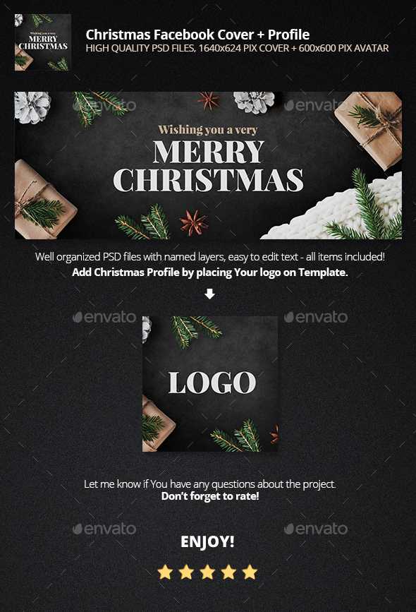 Christmas Facebook Cover + Profile - Facebook Timeline Covers Social Media