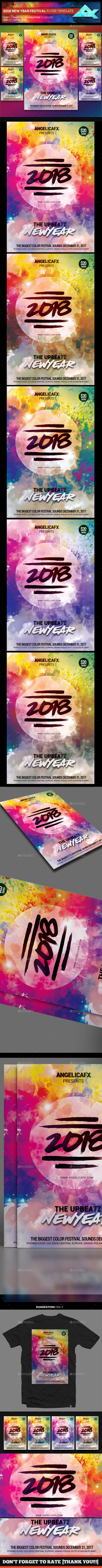 GraphicRiver 2018 New Year Music Festival Flyer Template 21086350 GraphicRiver 2018 New Year Music Festival Flyer Template 21086350