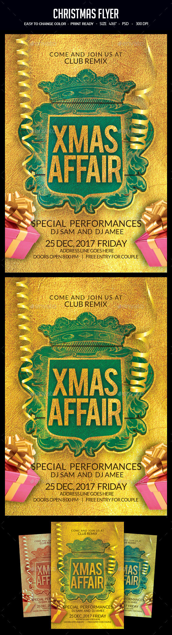 Christmas Flyer - Clubs & Parties Events