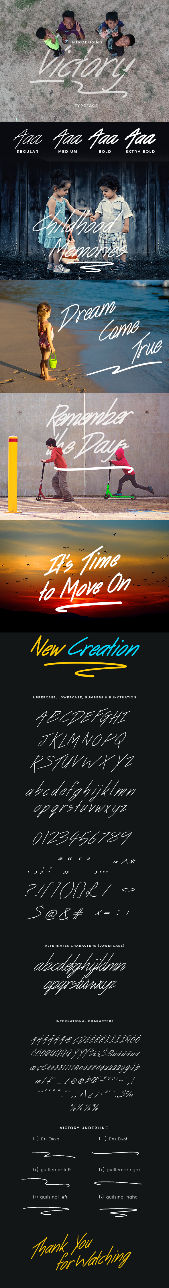 Victory Handwritten Font - Hand-writing Script