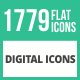 1779 Digital Flat Icons