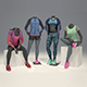 Female mannequin Nike pack 3 3D model - 3DOcean Item for Sale