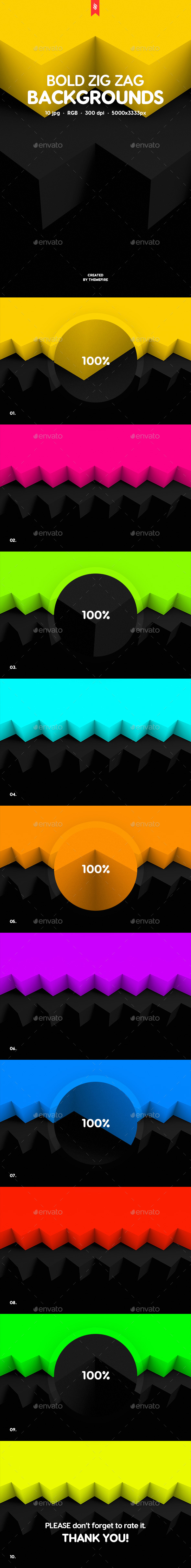 GraphicRiver Bold Zig Zag Backgrounds 21087918 GraphicRiver Bold Zig Zag Backgrounds 21087918