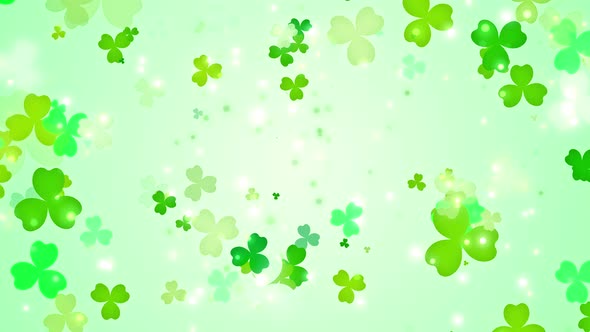 St Patrick's Day Leaf Background
