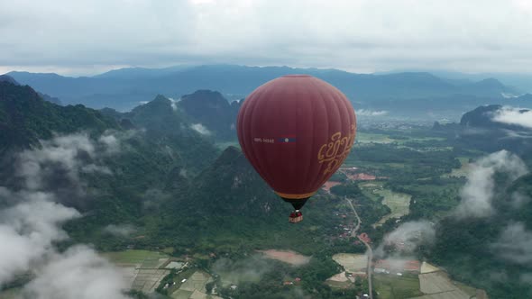 Balloon In Vang Vieng