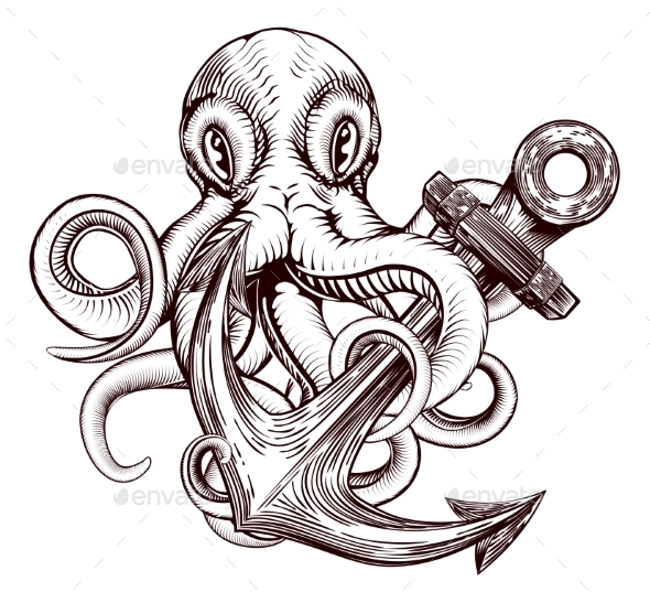 GraphicRiver Octopus Anchor 21087972 GraphicRiver Octopus Anchor 21087972