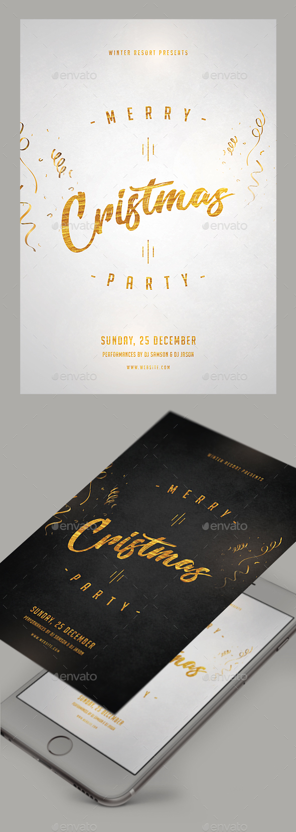 GraphicRiver Merry Christmas Party Flyer 21088453