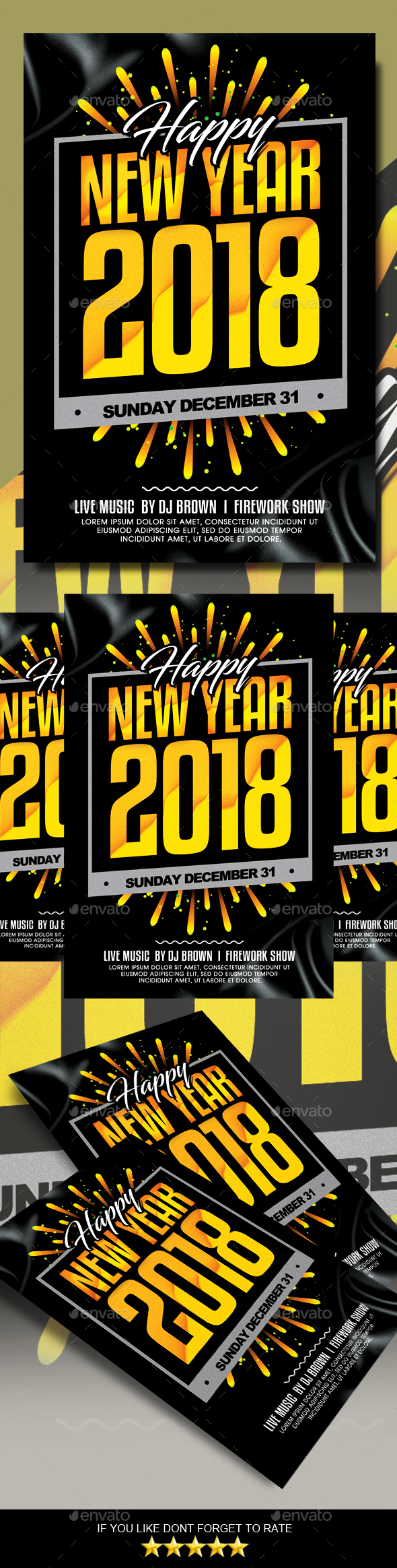 New Year Flyer Template - Events Flyers