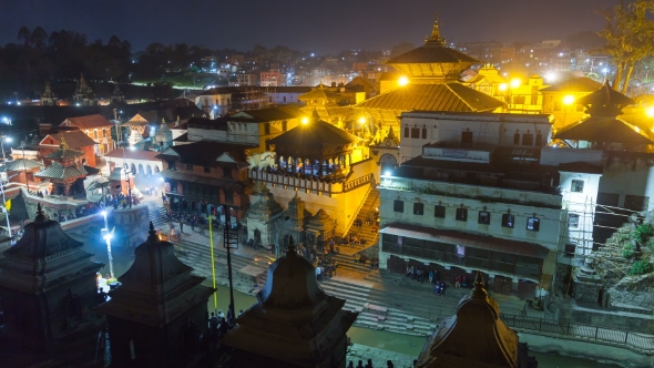 View of Square in Pashupatinath Temple alt