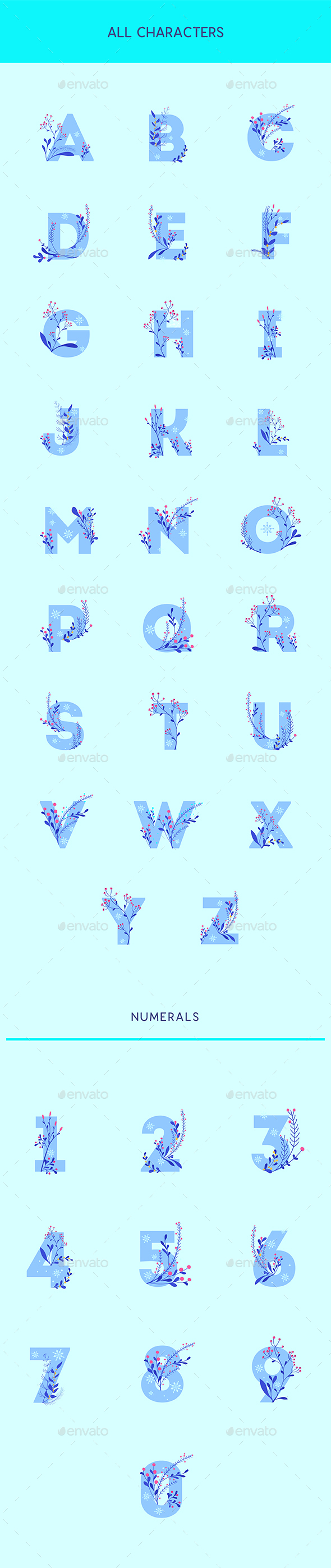 GraphicRiver Alphabet Kit Happy New year and Winter Decoration 21088704 GraphicRiver Alphabet Kit Happy New year and Winter Decoration 21088704
