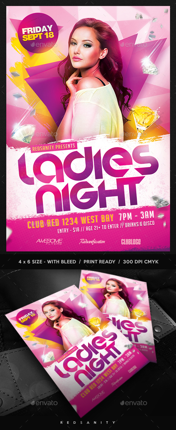 Ladies Night Flyer - Clubs & Parties Events
