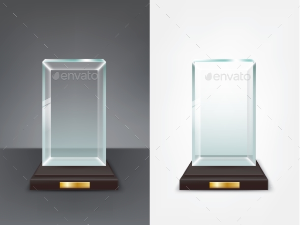 Realistic Glass Trophy - Miscellaneous Vectors