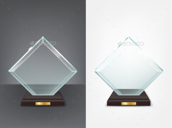 GraphicRiver Realistic Glass Trophy 21088888