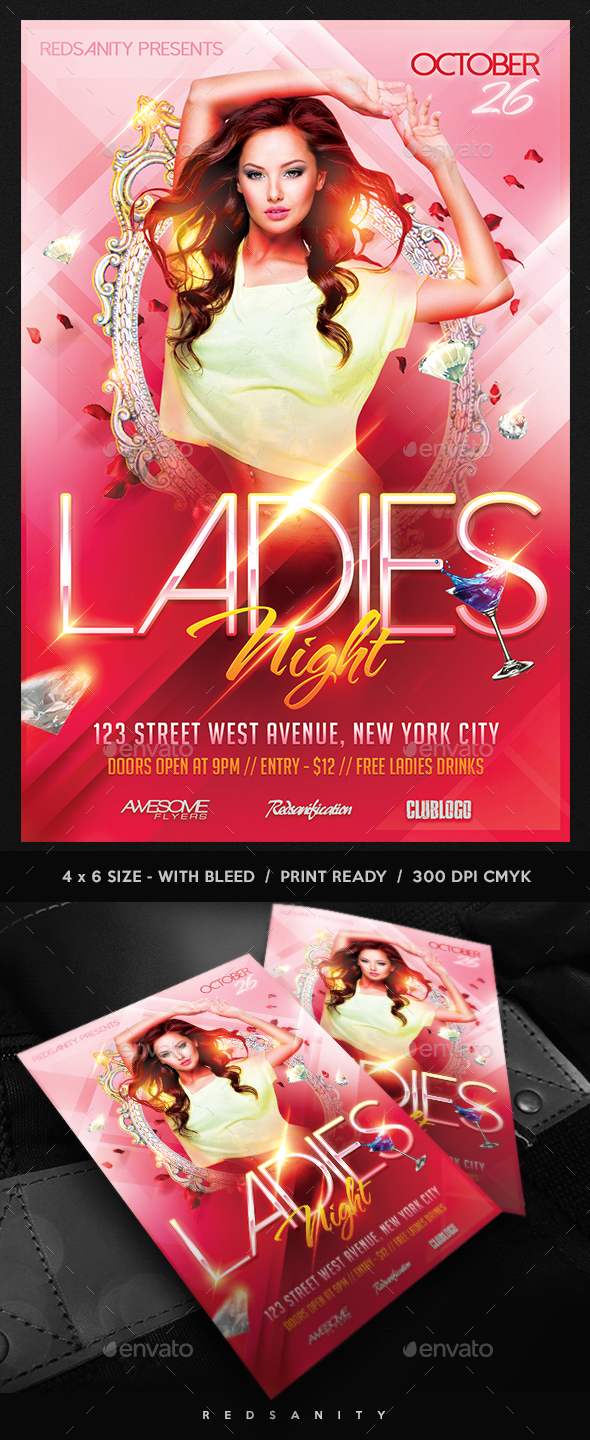 Ladies Night Flyer - Clubs & Parties Events