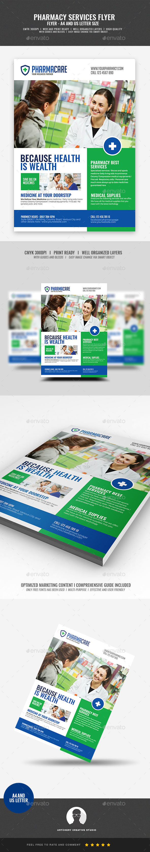 GraphicRiver Medical Pharmacy Flyer 21089046 GraphicRiver Medical Pharmacy Flyer 21089046