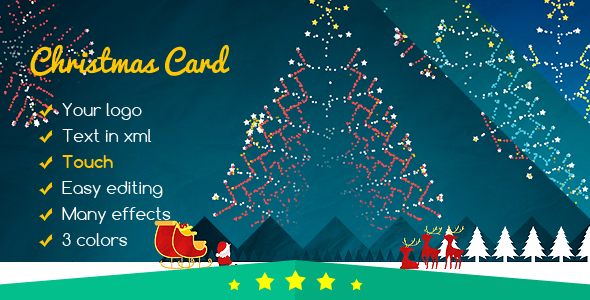 Christmas Card Fireworks - CodeCanyon 18813445