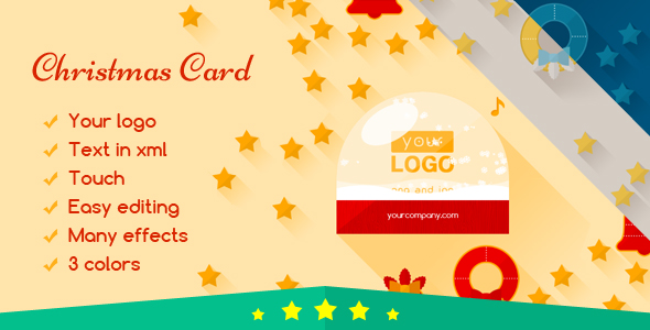 Christmas Card Flat - CodeCanyon 9493299