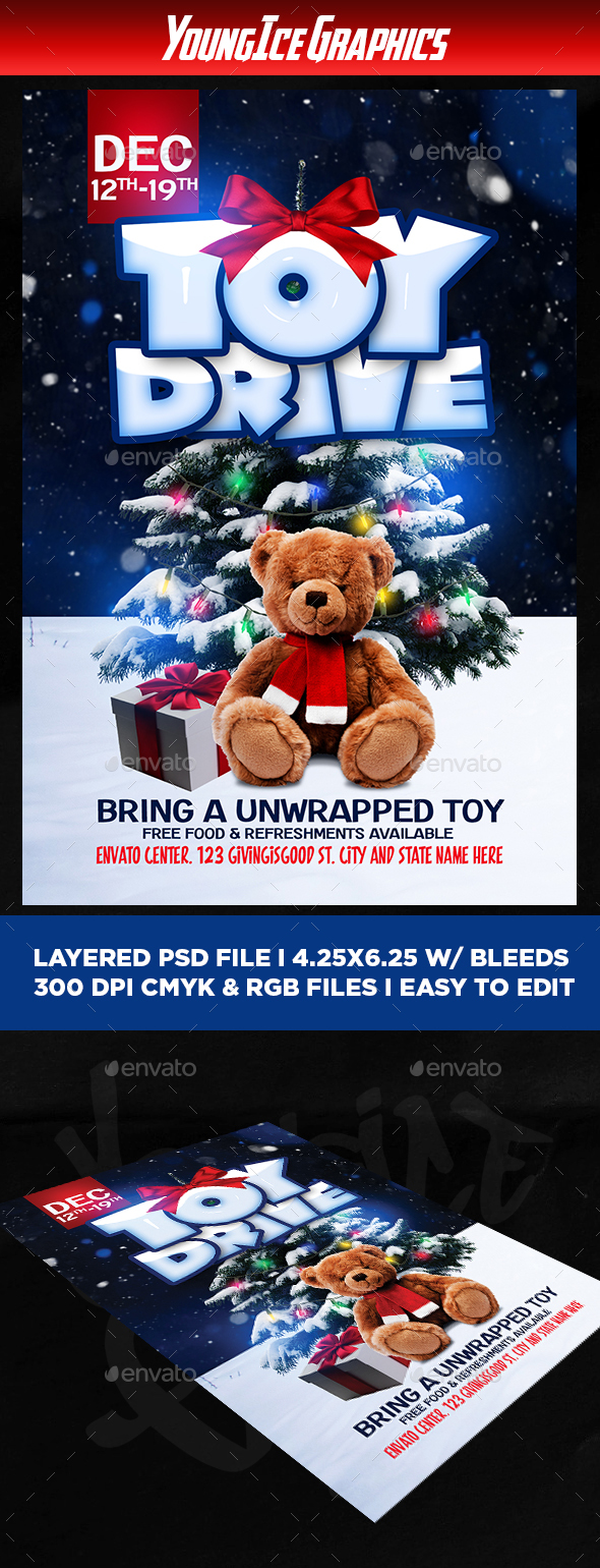 Toy Drive Flyer Template - Events Flyers