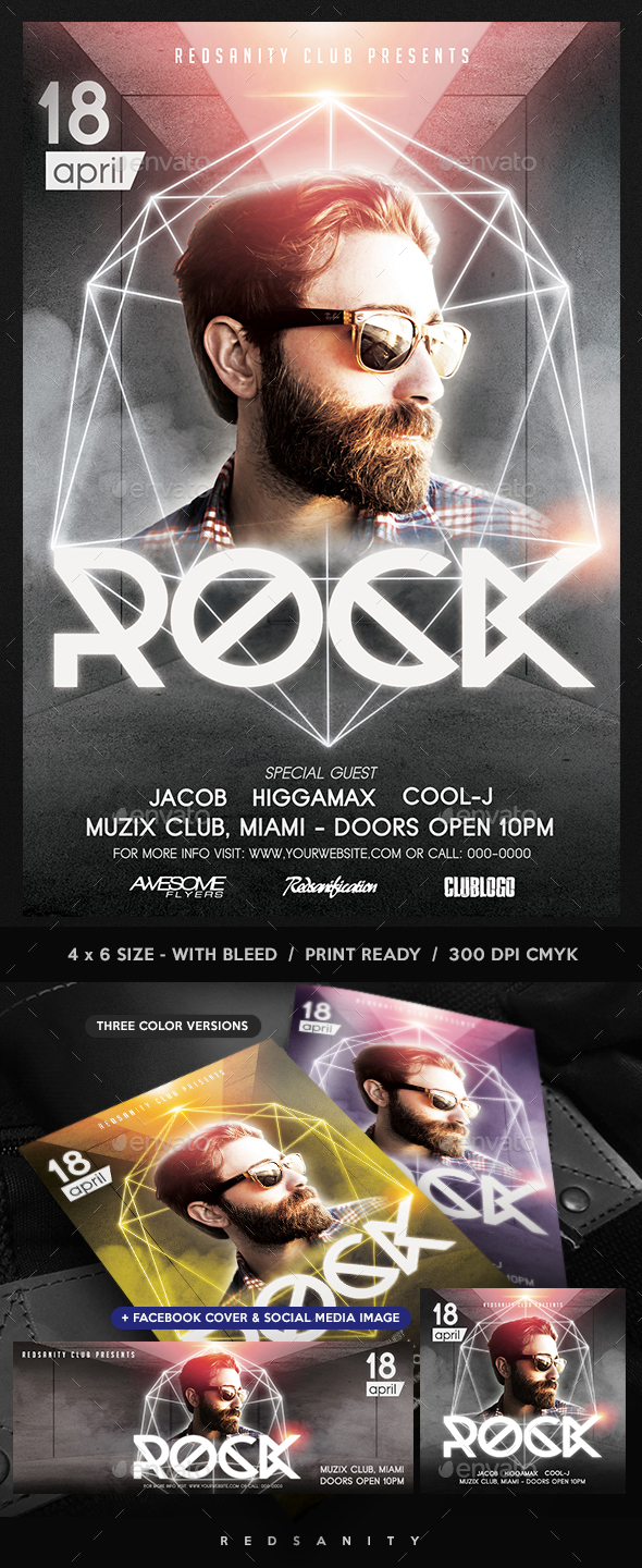 Guest DJ Flyer - Clubs & Parties Events