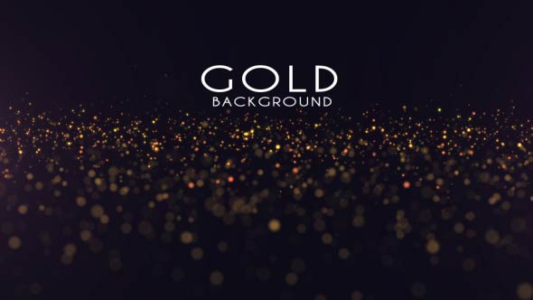 Gold Particles Background 4K