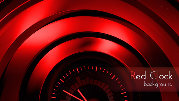 Red Circles Clock