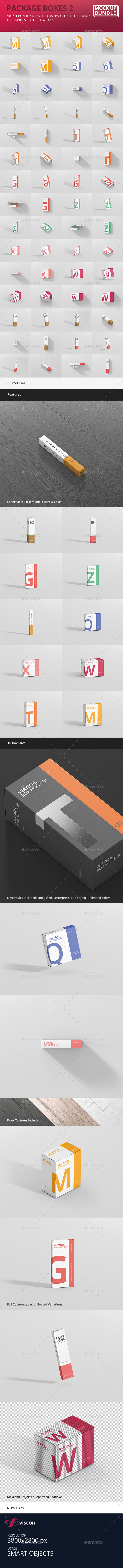 Box Mockup Bundle 2 - Miscellaneous Packaging