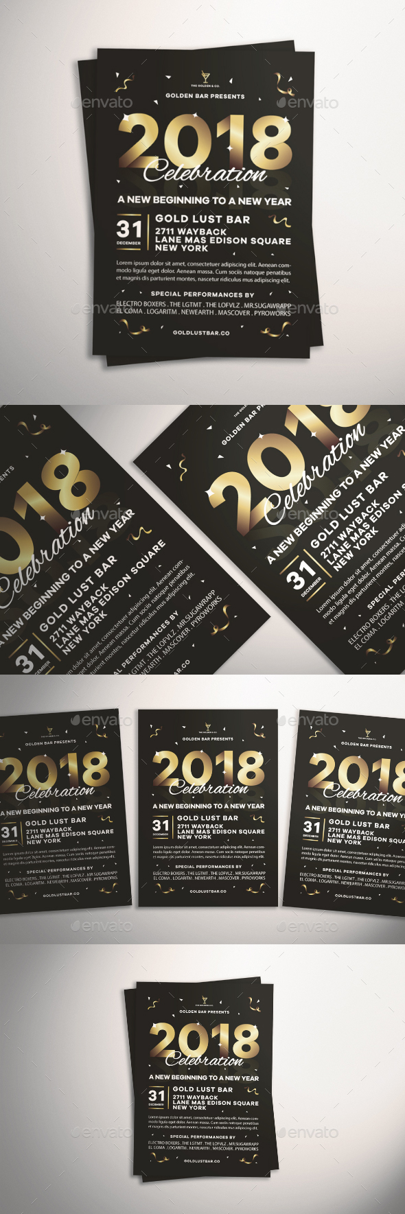New Year's Eve Flyer - Events Flyers