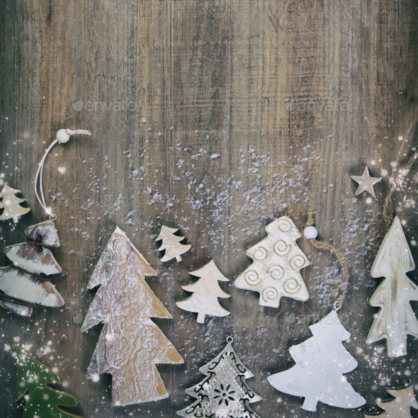 Christmas theme background in vintage style - Stock Photo - Images