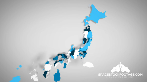 Japanese Prefectures Combine B, Motion Graphics | VideoHive