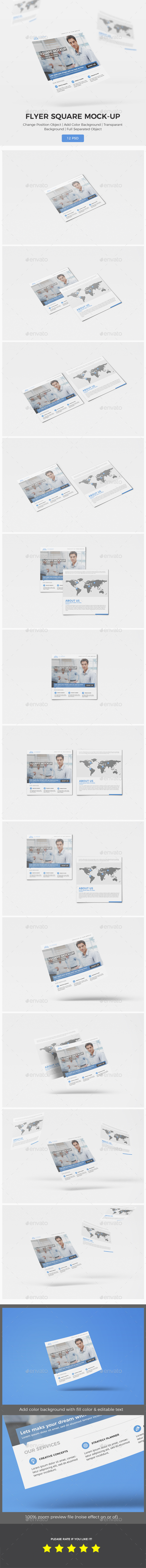 Square Flyer Mockup - Flyers Print