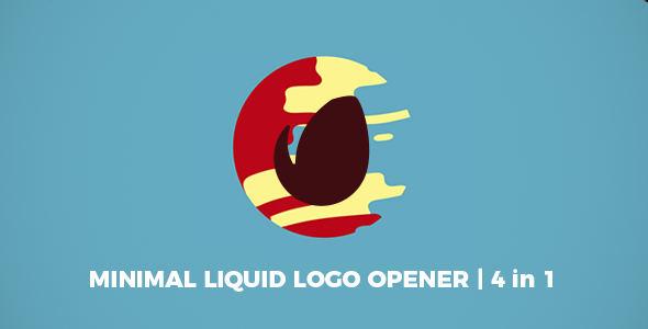 Minimal Liquid Logo Opener. 4 in 1