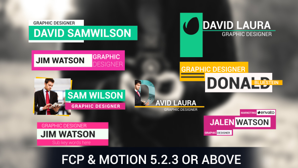 Minimal Lower Thirds For FCP X & Apple Motion