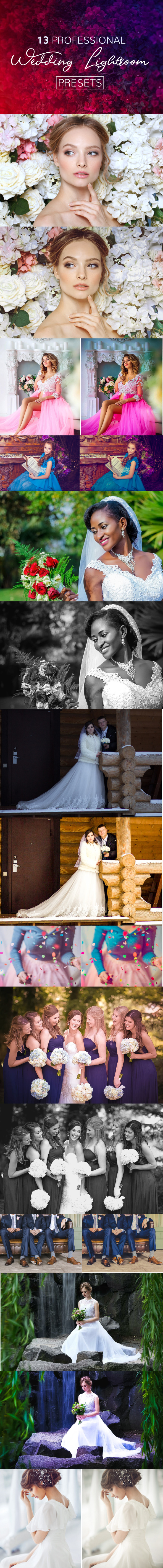 13 Premium Wedding Lightroom Presets - Wedding Lightroom Presets