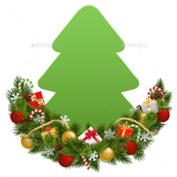 GraphicRiver Vector Christmas Decoration with Paper Fir Tree 21092951 GraphicRiver Vector Christmas Decoration with Paper Fir Tree 21092951
