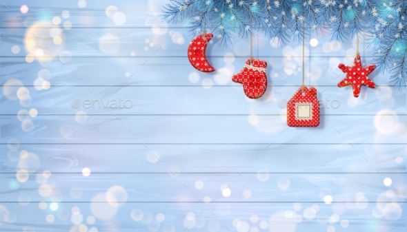 GraphicRiver Christmas Background with Ornaments 21093159