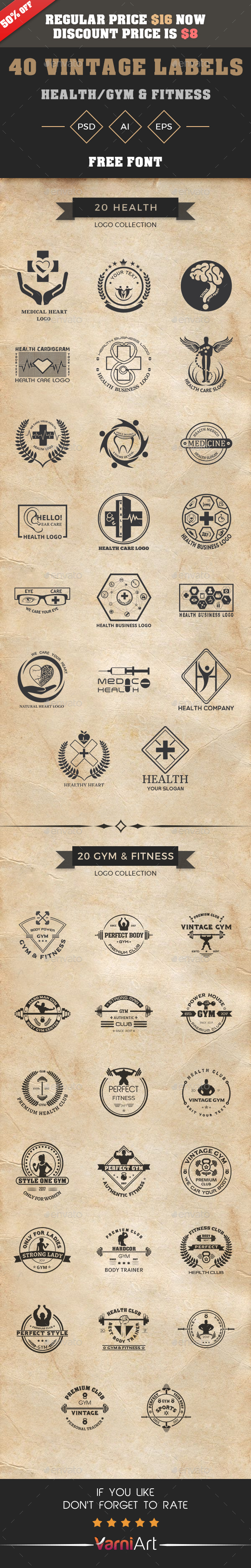 GraphicRiver Vintage Logo Bundle 21093200 GraphicRiver Vintage Logo Bundle 21093200