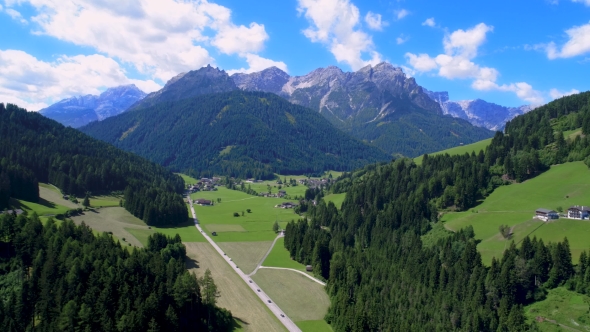 Scenic View of the Beautiful Landscape in the Alps, Stock Footage ...