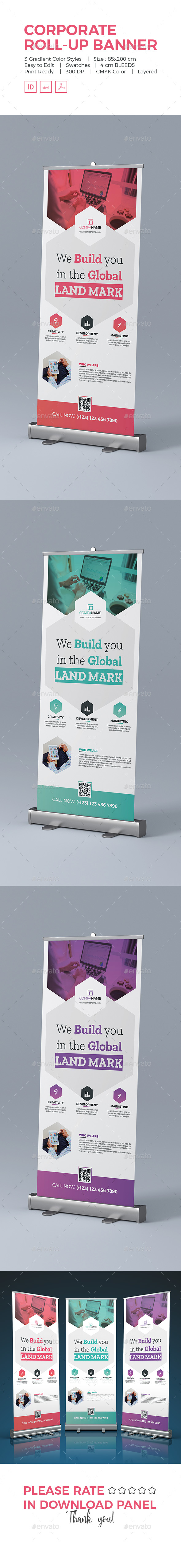 Corporate Roll-Up Banner - Signage Print Templates