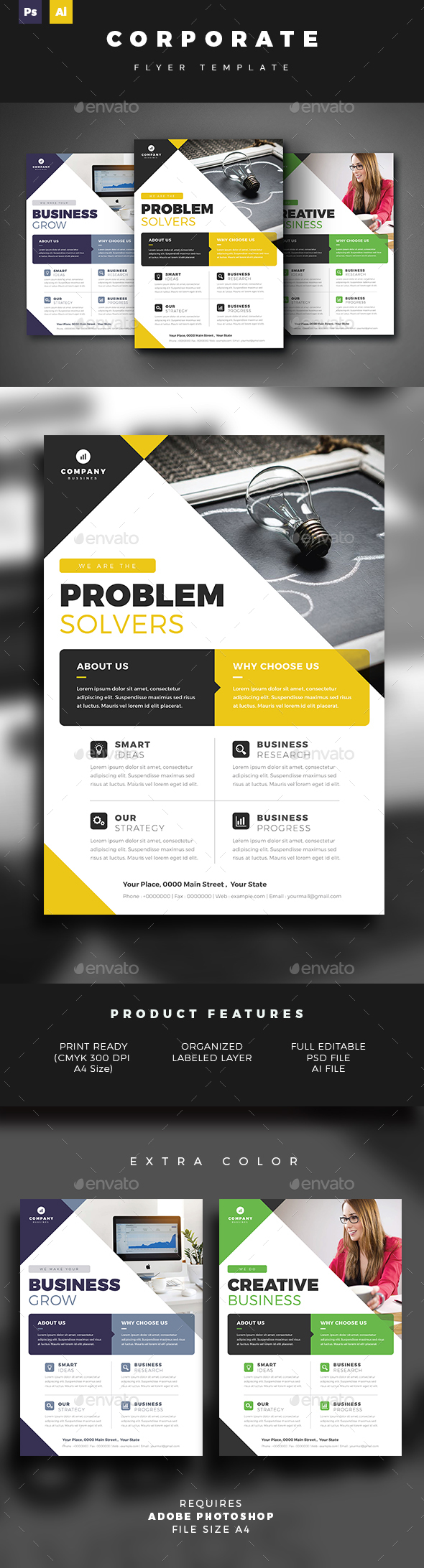 GraphicRiver Corporate Flyer Template 21094171 GraphicRiver Corporate Flyer Template 21094171
