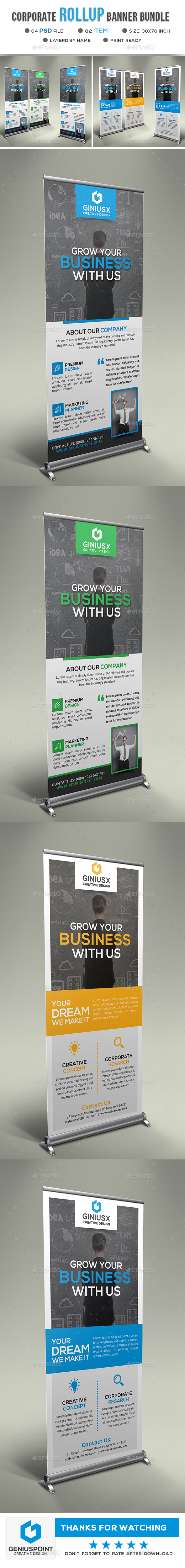 GraphicRiver Corporate Roll Up Banner 21094404 GraphicRiver Corporate Roll Up Banner 21094404