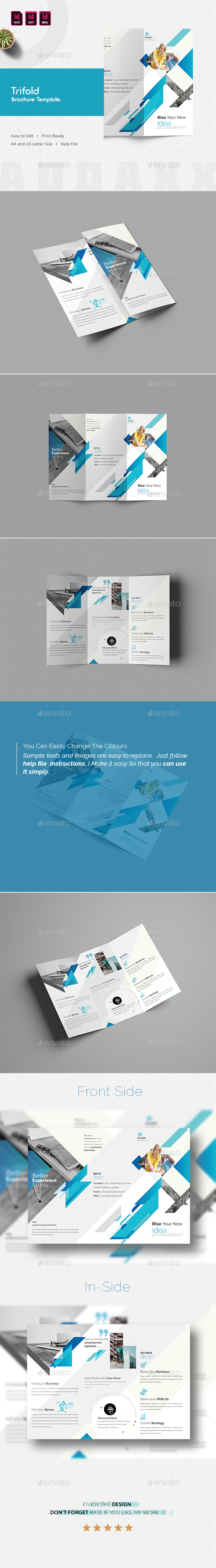 Corporate Business Trifold Brochure - Corporate Brochures