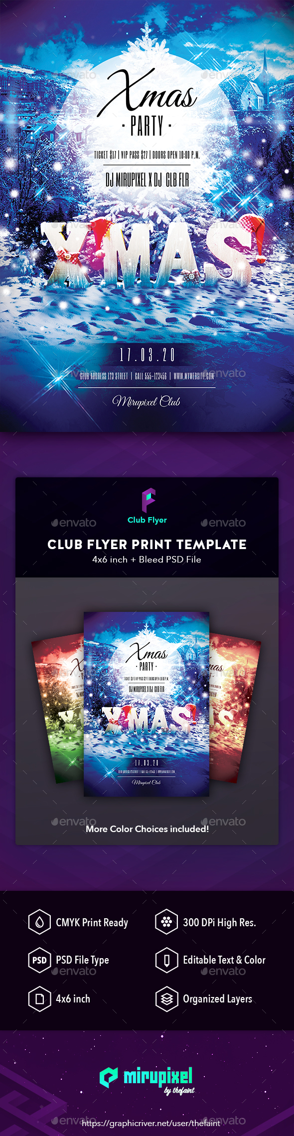Club Flyer: Xmas - Clubs & Parties Events