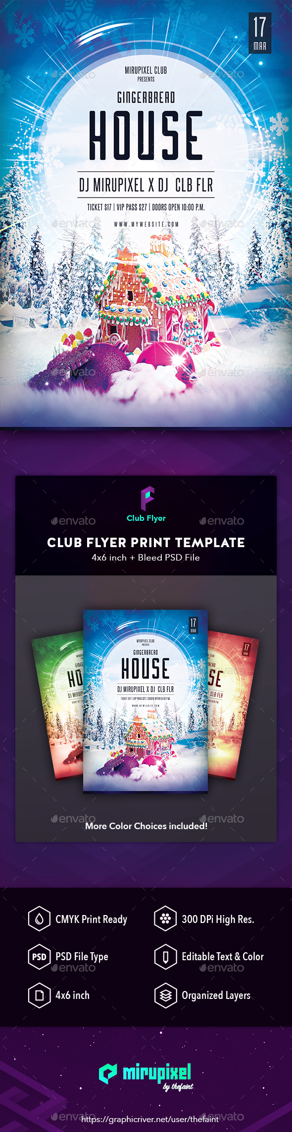 Club Flyer: Gingerbread House - Clubs & Parties Events