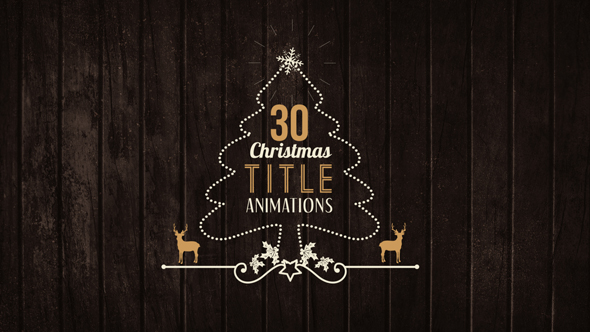 30 Christmas Title Animations