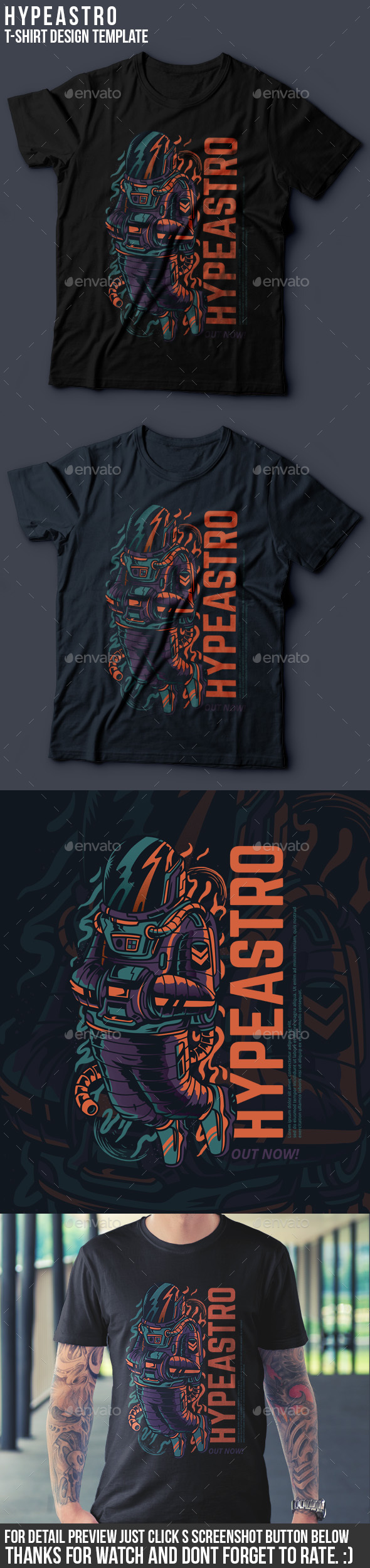 GraphicRiver Hypeastro T-Shirt Design 21096414 GraphicRiver Hypeastro T-Shirt Design 21096414