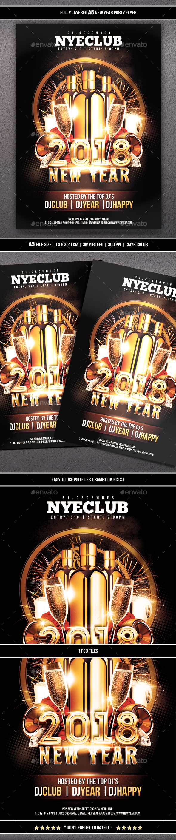 GraphicRiver New Year Party Flyer 21087294 GraphicRiver New Year Party Flyer 21087294