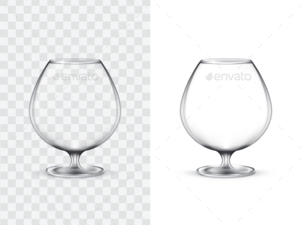 Realistic Glasses for Alcohol - Food Objects