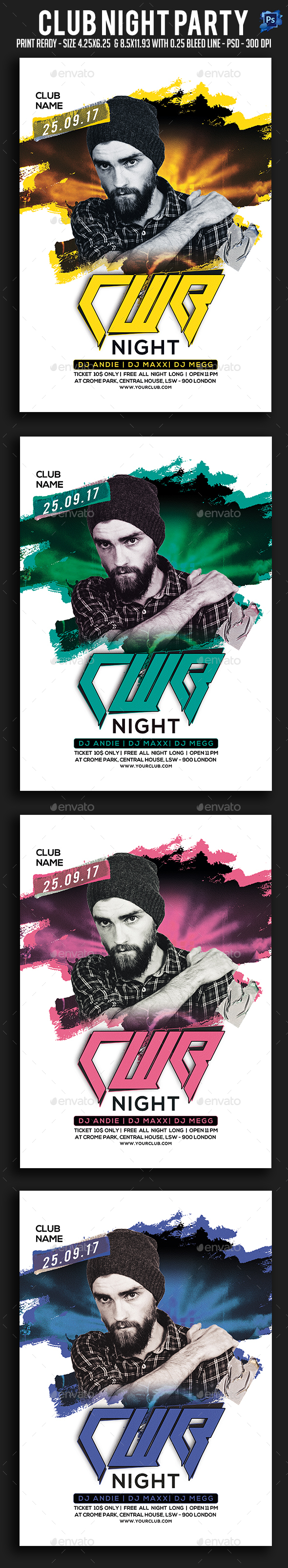 GraphicRiver Club Night Party Flyer 21088845 GraphicRiver Club Night Party Flyer 21088845